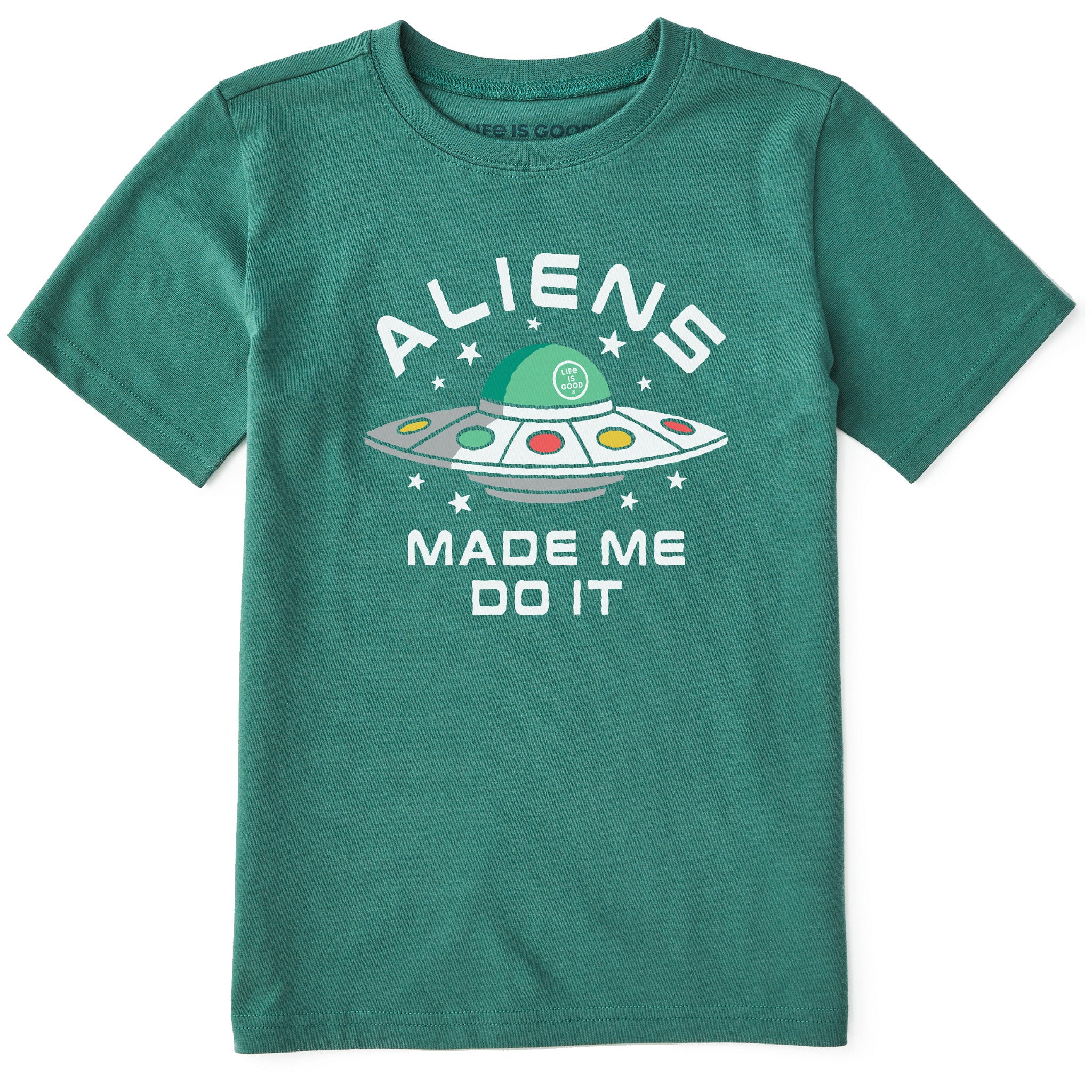 Kids Aliens Made Me Do It Short Sleeve Crusher Tee | Shop Life is Good