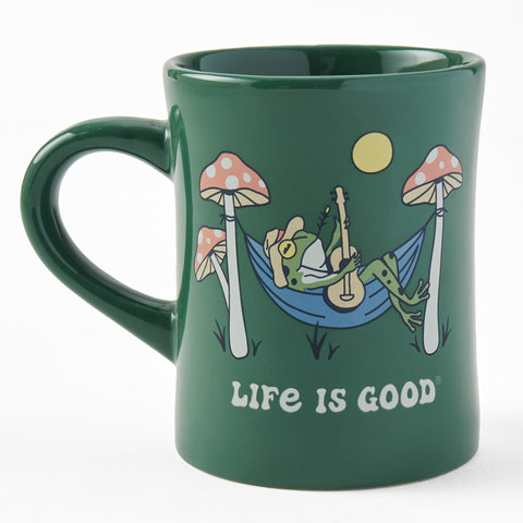 Adult Unisex Frog Guitar Hammock Diner Mug