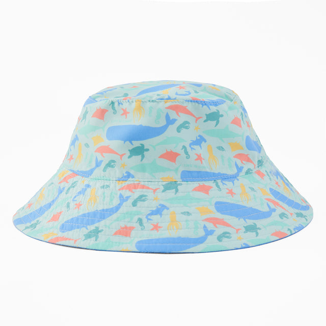 Product image for "Kids Sea Life Pattern Made in the Shade Bucket Hat" ||130061_1