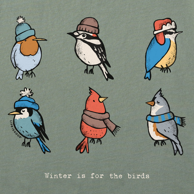 Product image for "Men's Winter is for the Birds Grid Long Sleeve Crusher Tee" ||130675_2