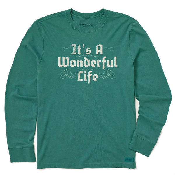 Men's Its A Wonderful Life Long Sleeve Crusher Tee | Shop Life is Good