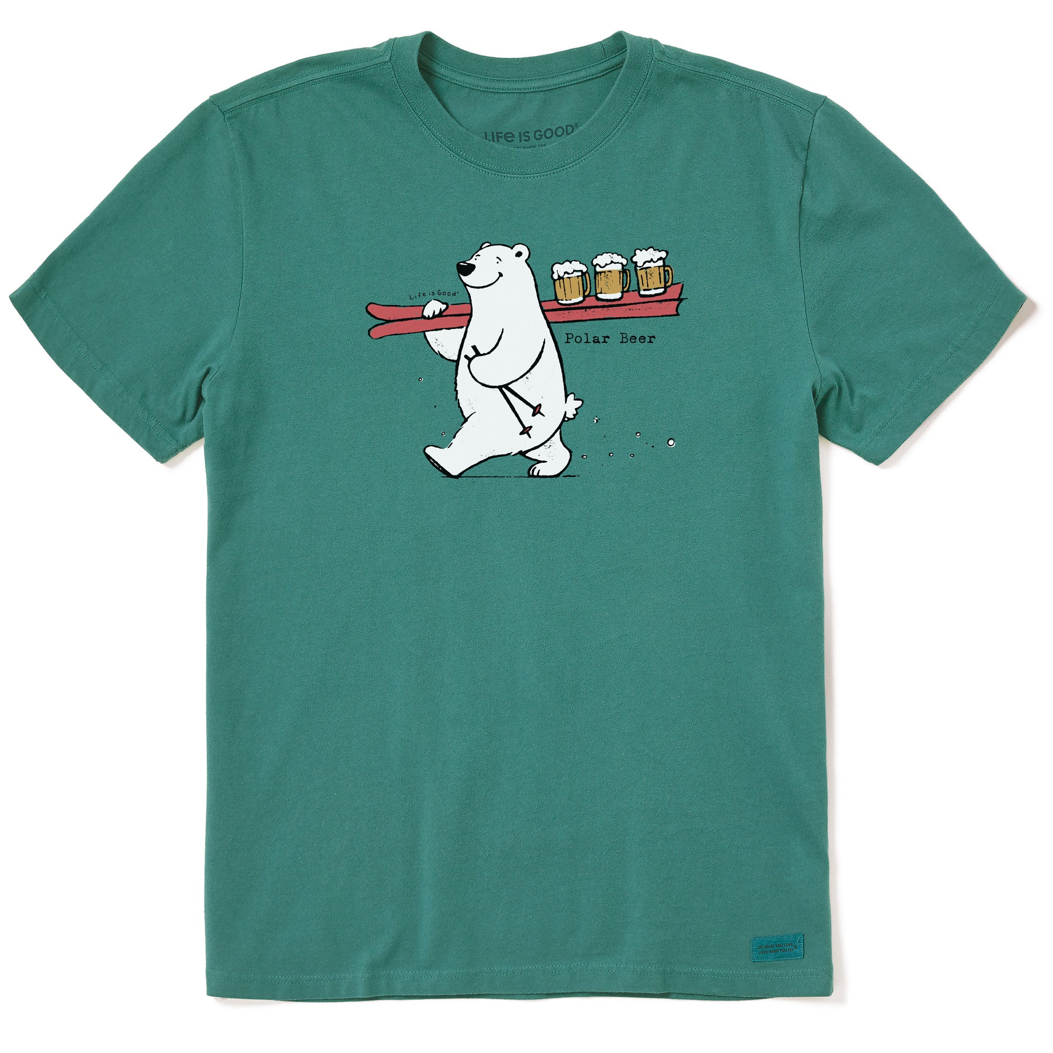Men's Polar Beer Ski Beer Serve Short Sleeve Crusher Tee | Shop