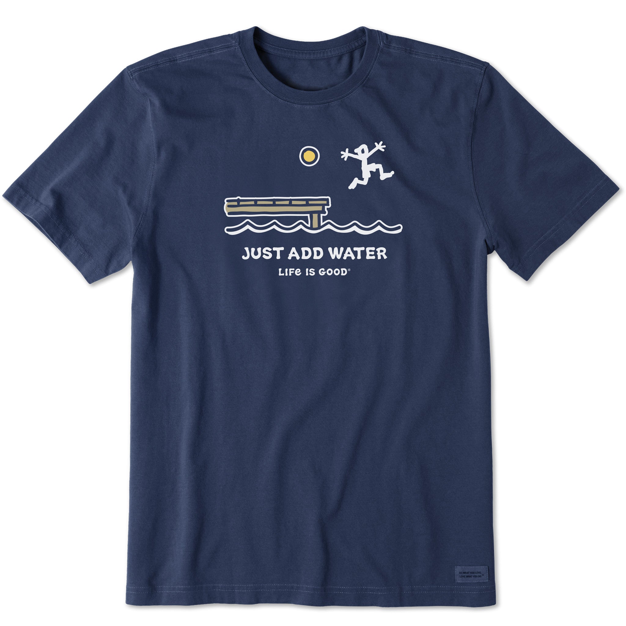 Men's Dock Jump Just Add Water Short Sleeve Crusher Tee | Shop
