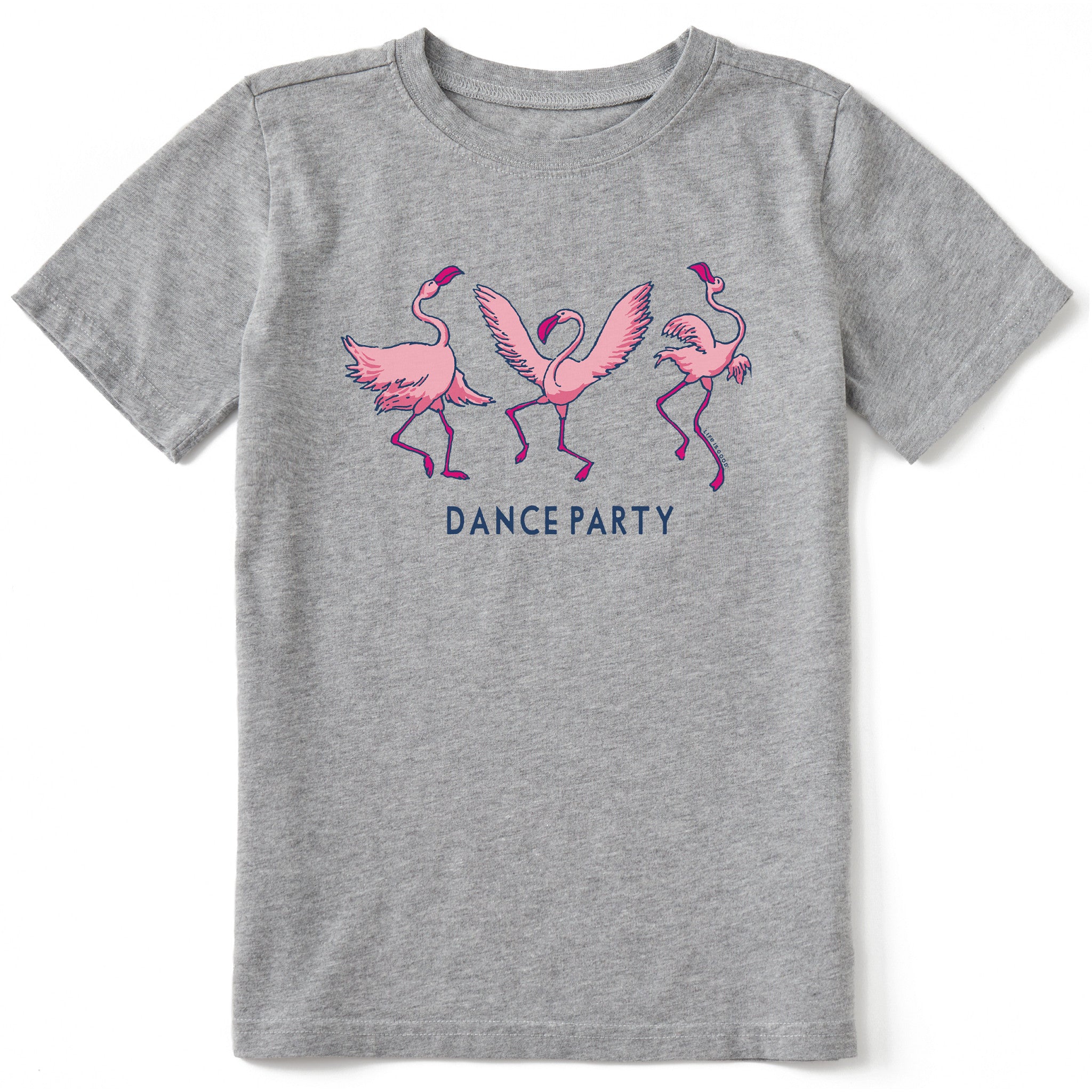 Kids Flamingo Dance Party Short Sleeve Crusher Tee | Shop Life is Good