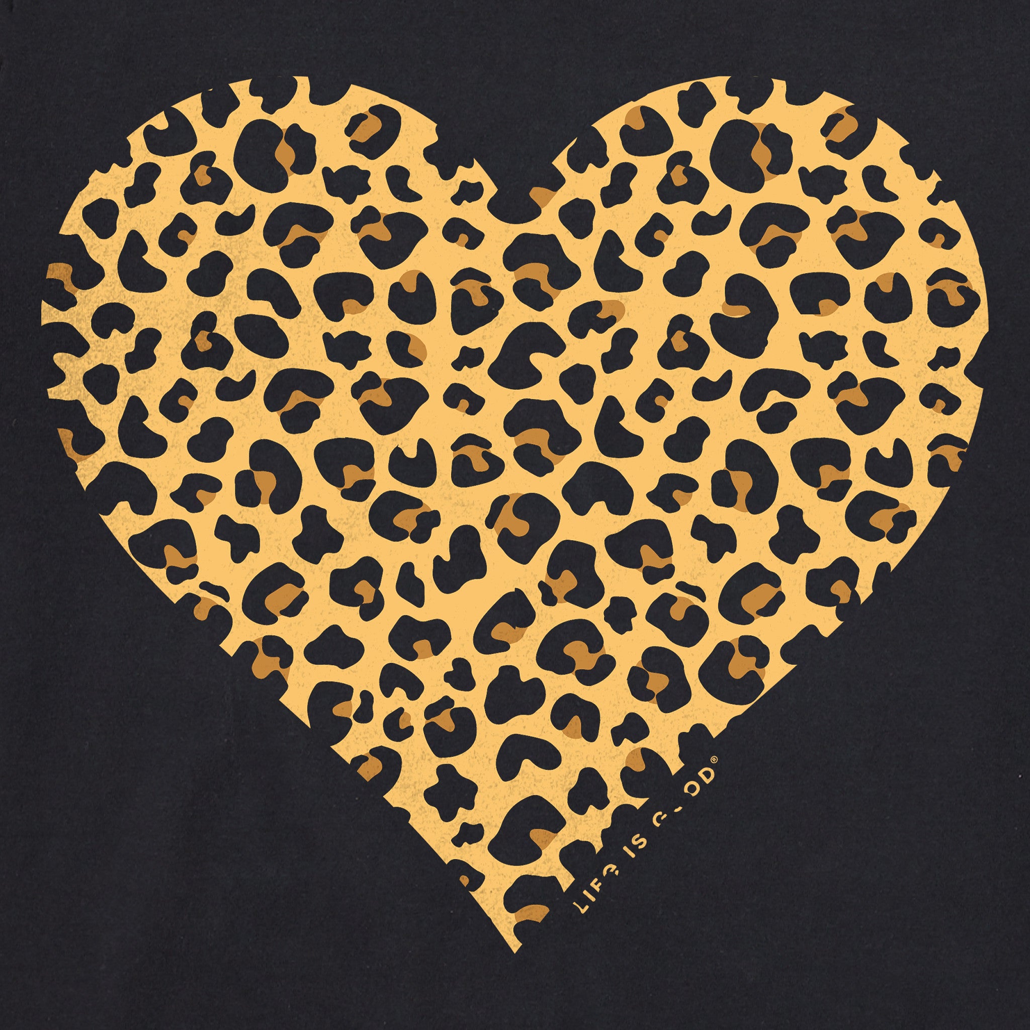Women's Leopard Heart Short Sleeve Tee | Shop Life is Good
