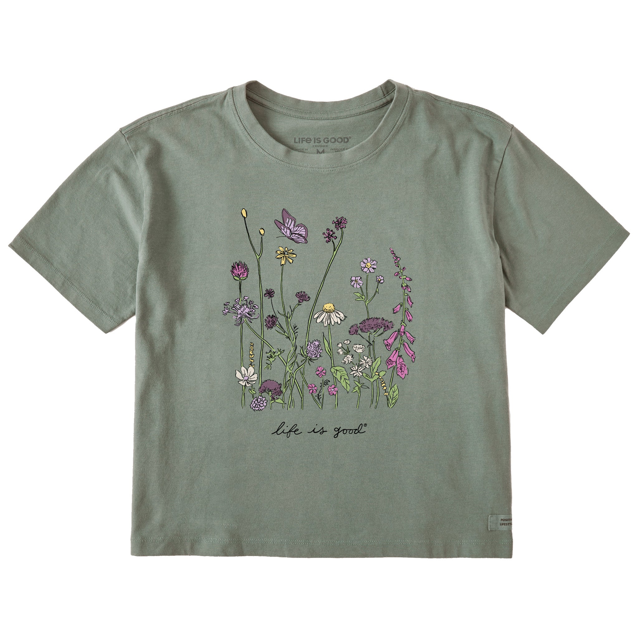 Women's Realaxed Wildflowers Short Sleeve Crusher Boxy Tee | Shop