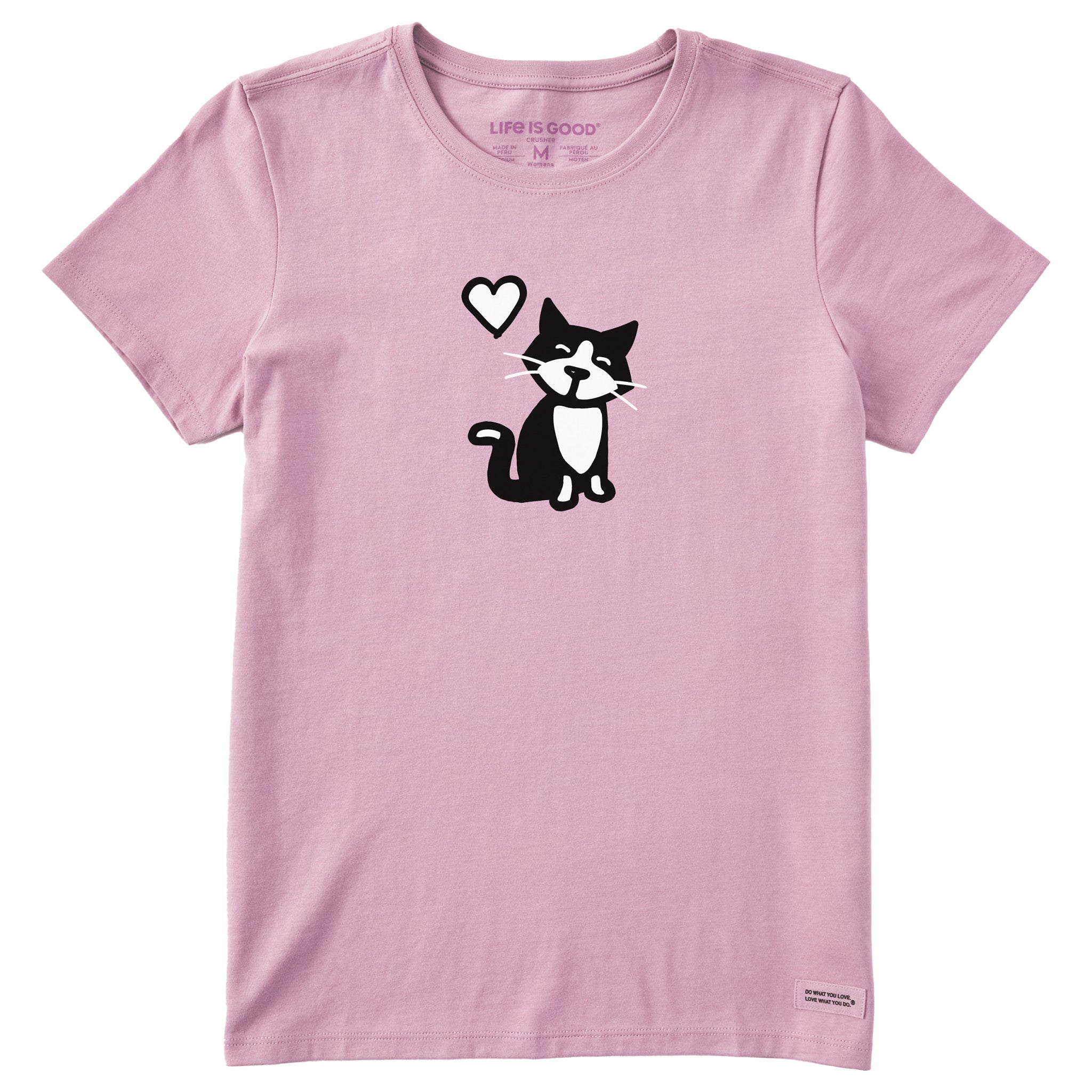 Women's Tuxedo Al w Heart Short Sleeve Crusher Tee | Shop Life is Good