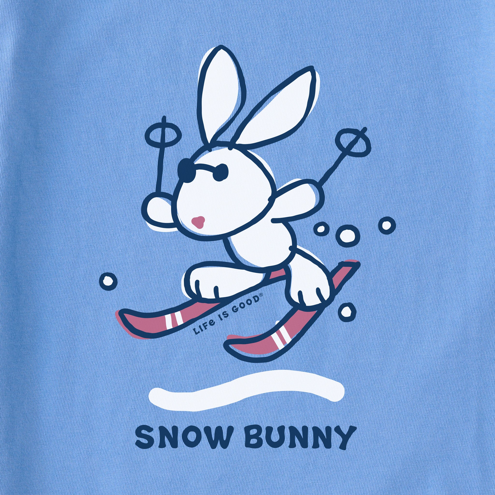 Product image for "Women's Vintage Snow Bunny Long Sleeve Crusher Vee" ||133846_2