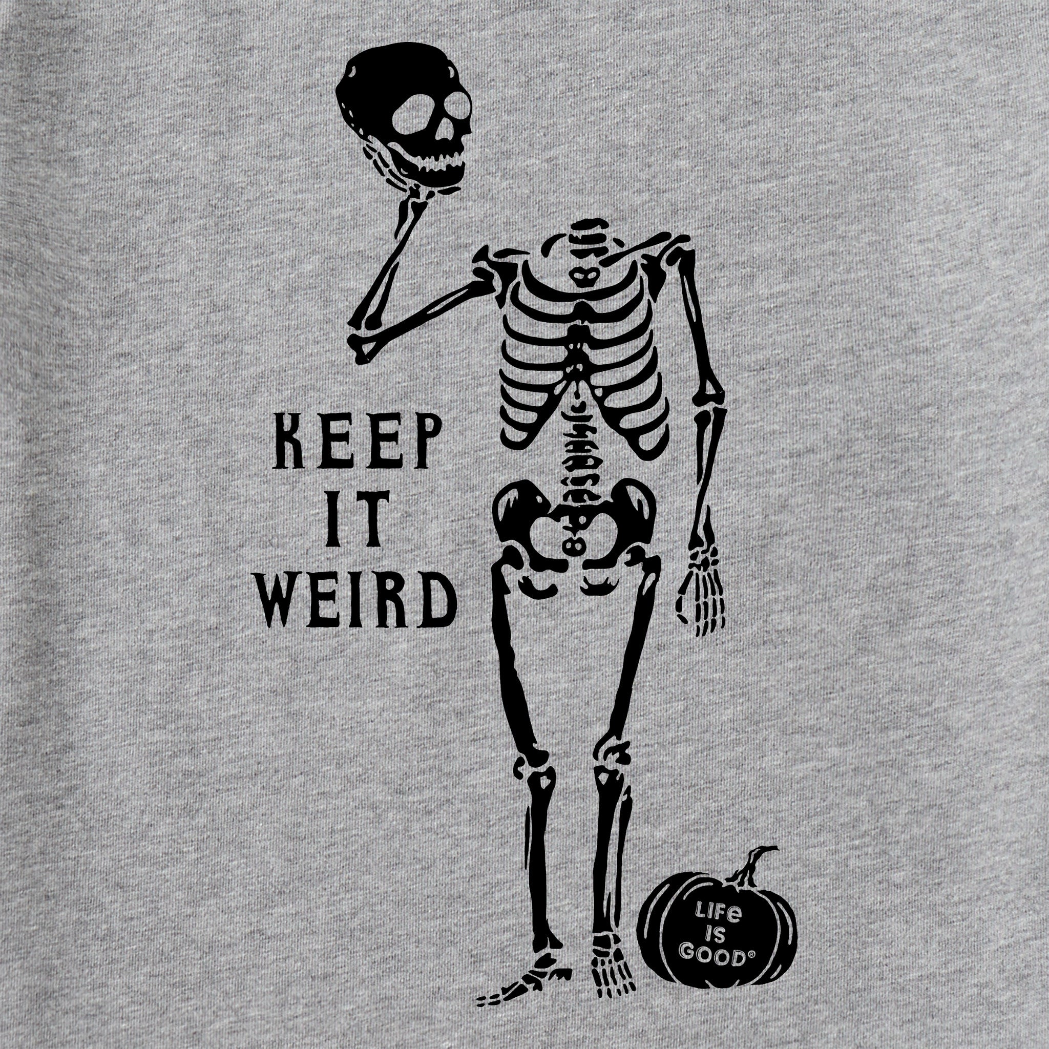 Kids Keep it Weird Skeleton Long Sleeve Crusher Tee | Shop Life is 