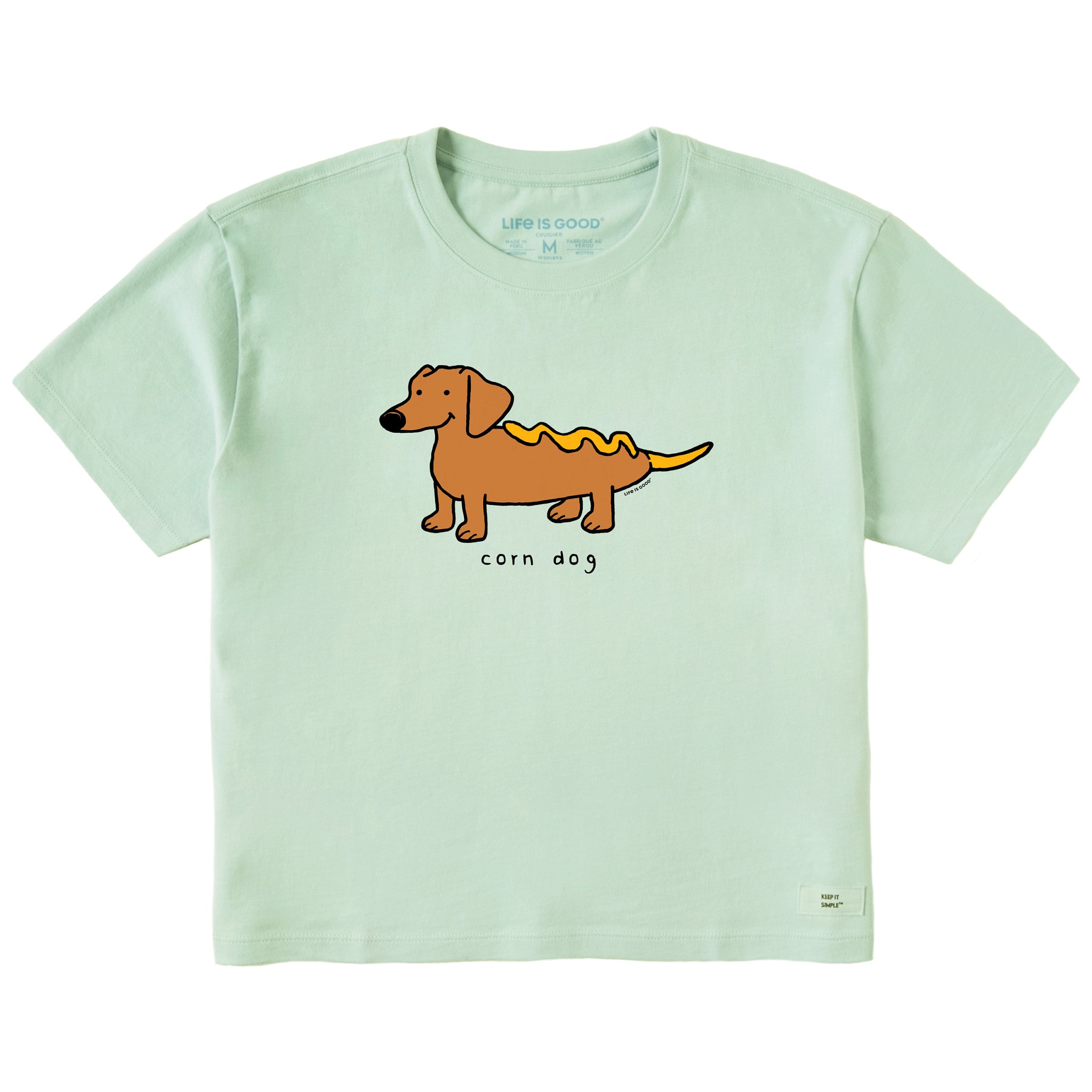 Women's Corn Dog Short Sleeve Crusher Boxy Tee | Shop Life is Good