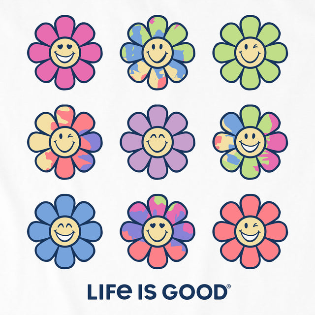 Product image for "Kids Tie Dye Smile Daisies Short Sleeve Crusher Tee" ||135645_2