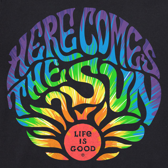 Product image for "Men's Tie Dye Here Comes the Sun Short Sleeve Crusher Tee" ||135698_2
