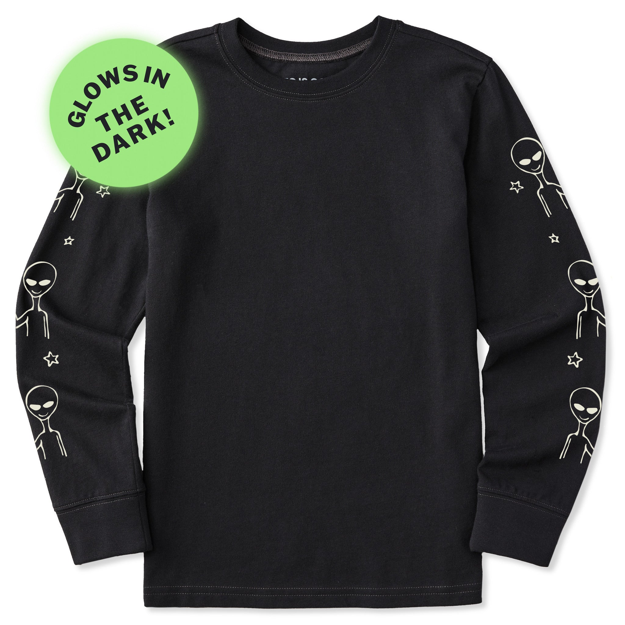 Kids Alien Peace Out Long Sleeve Crusher Tee | Shop Life is Good
