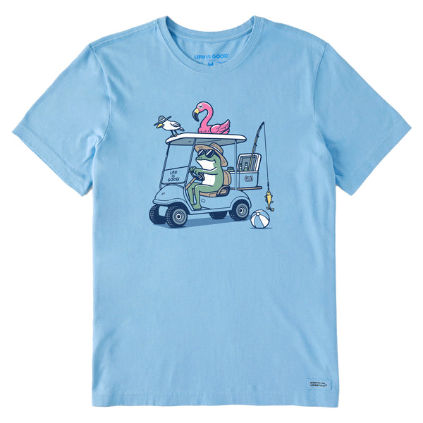 Men's Frog and Flamingo Golf Cart Short Sleeve Tee | Shop Life is Good