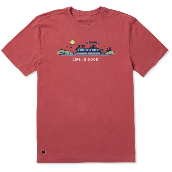 Men's Pontoon Boat Vista Short Sleeve Crusher Tee | Shop Life is Good