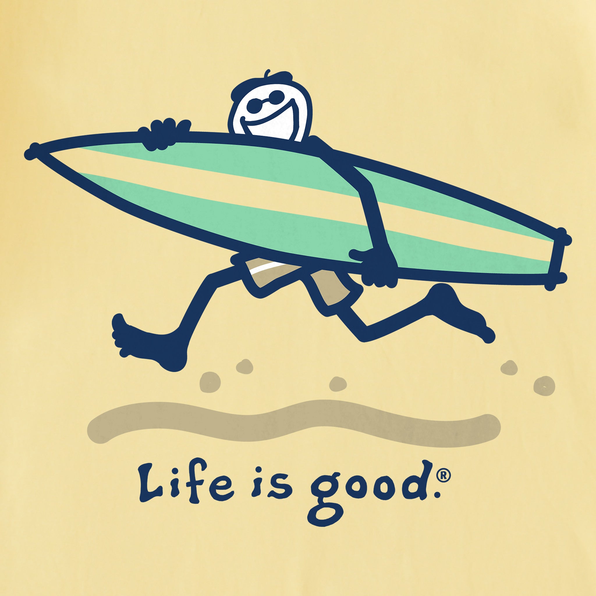 Men's Running Surf Jake Short Sleeve Crusher Tee | Shop Life is Good