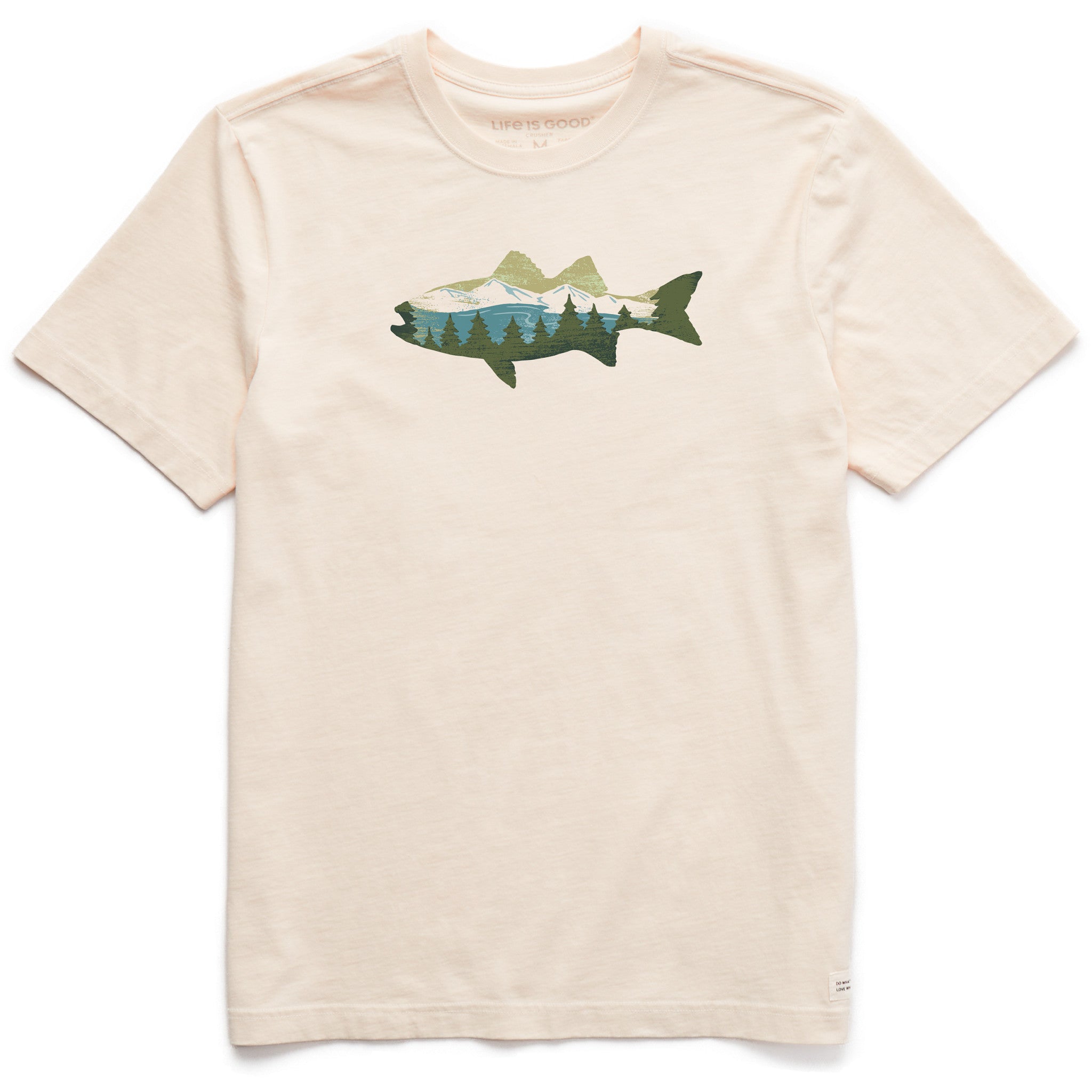 Men's Scenic Pines and Mountain Fish Short Sleeve Crusher Tee | Shop Life is Good