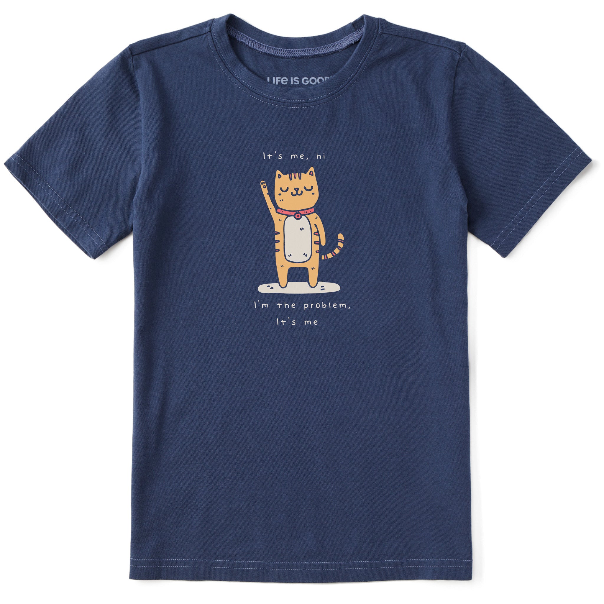 Kids Cat I'm the Problem Short Sleeve Crusher Tee | Shop Life is Good