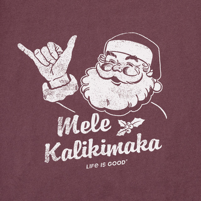 Product image for "Men's Santa Mele Kalikimaka Long Sleeve Crusher Tee" ||137455_2