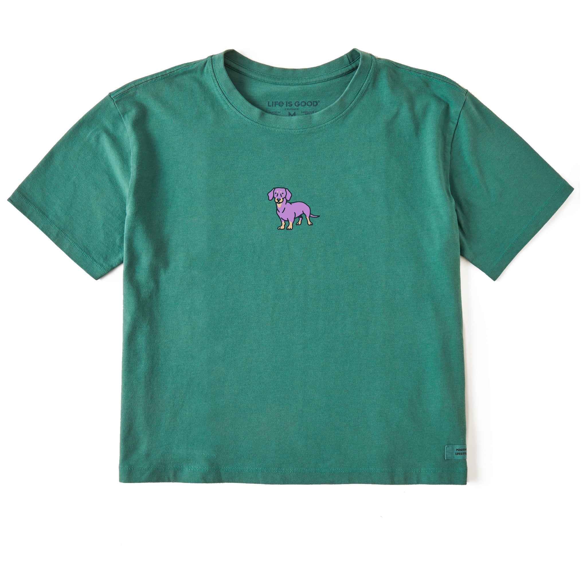 Women's Dachshund LC Short Sleeve Crusher Boxy Tee | Shop Life is Good