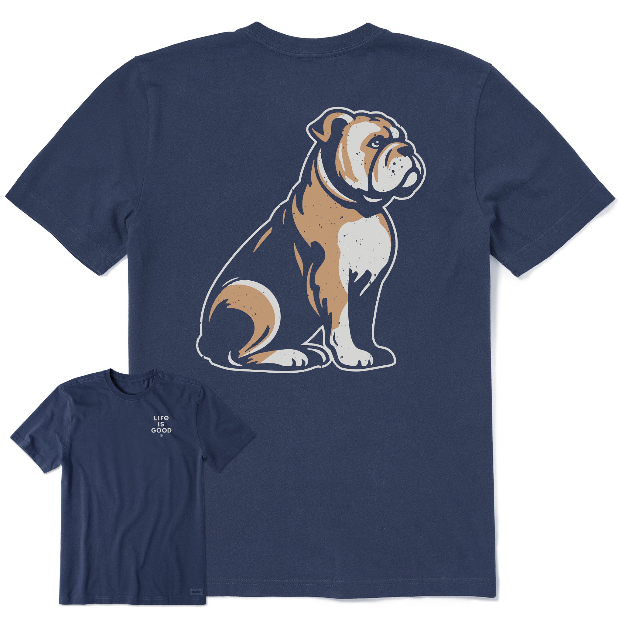 Men's Clean Bulldog Short Sleeve Tee | Shop Life is Good