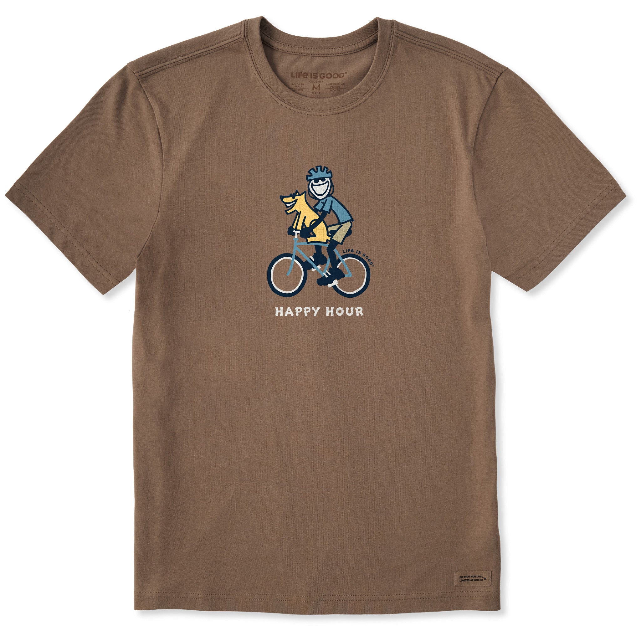 Men's Jake & Rocket Bike Happy Hour Short Sleeve Crusher Tee