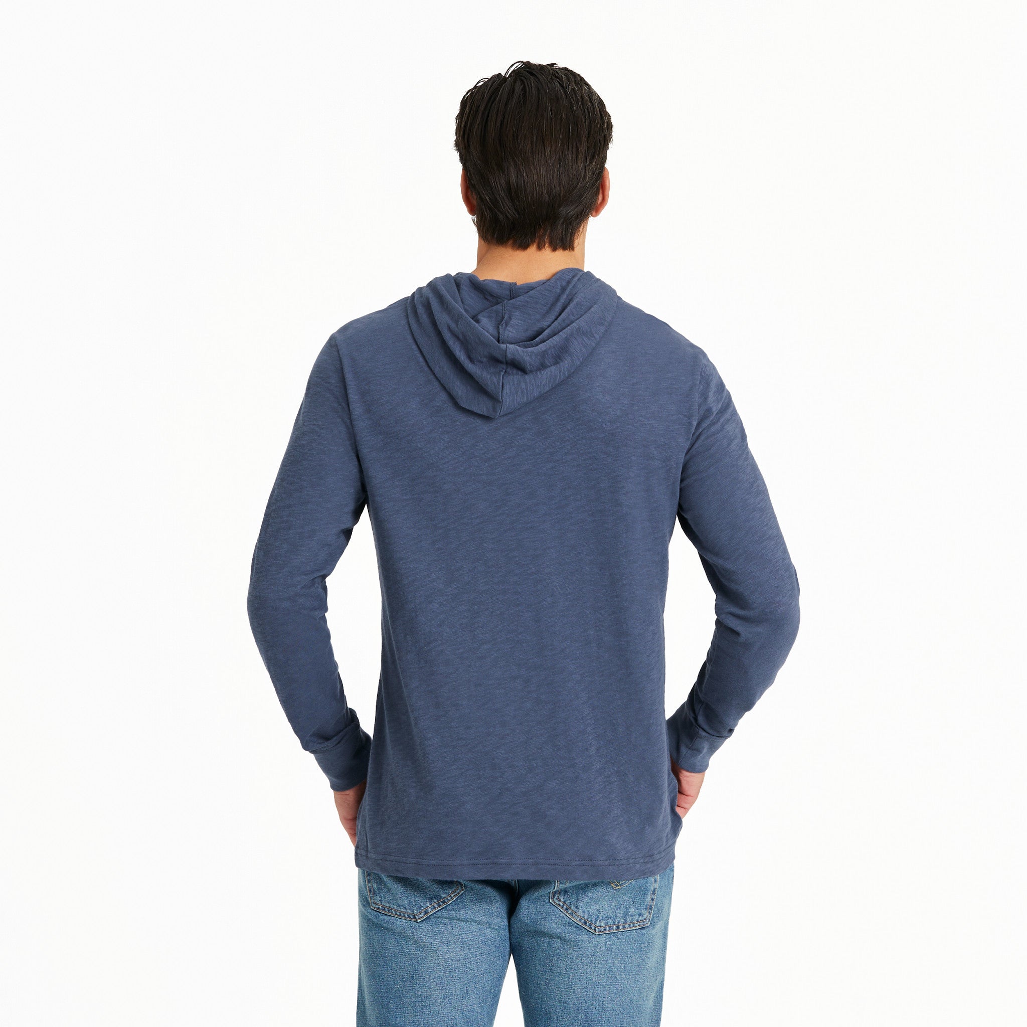 Product image for "Men's Landscape Mountain Scene Long Sleeve Slub Hoodie" ||139379_3