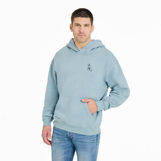 Product image for "Men's Simple Dog Good Vibes Fleece Hoodie" ||139449_1