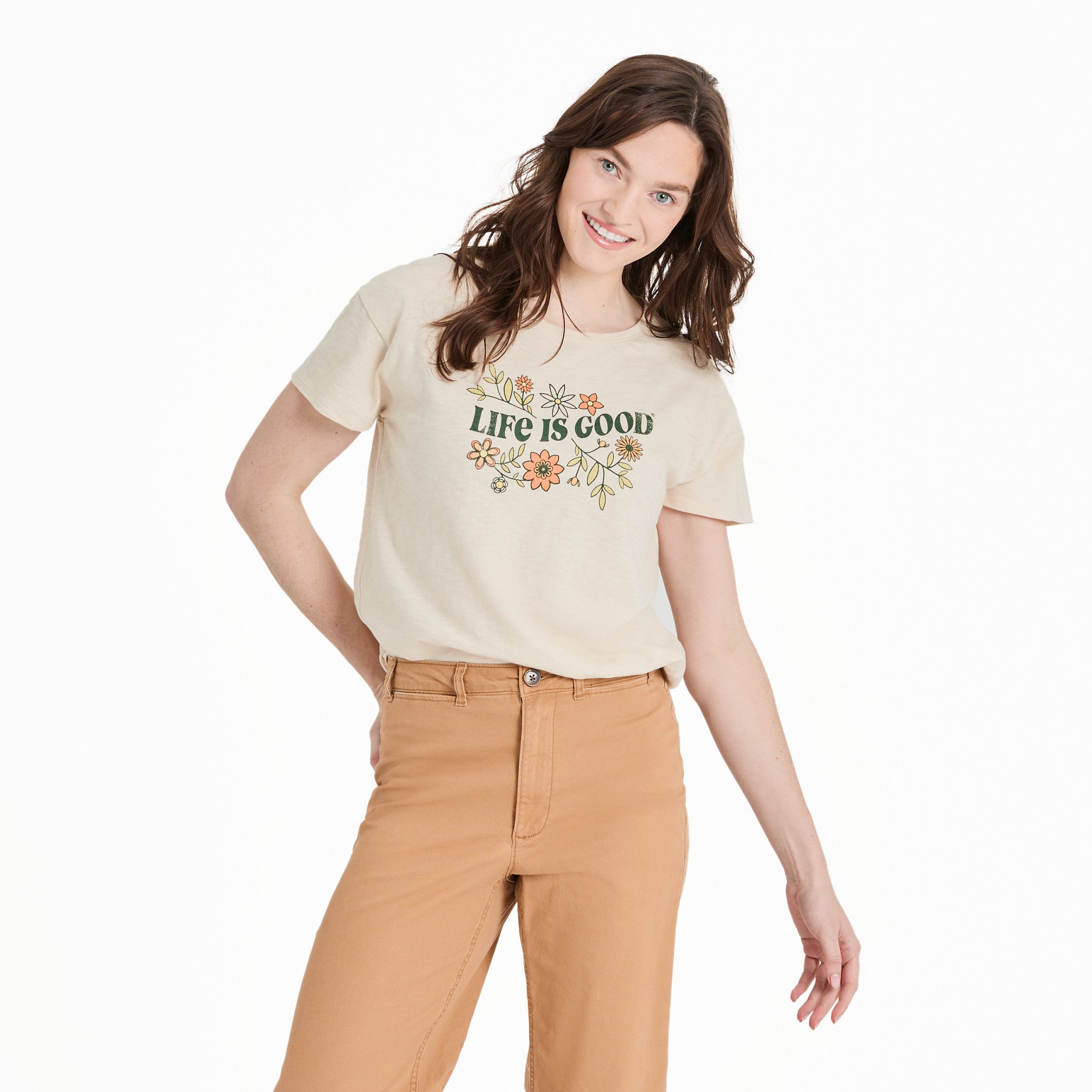 Product image for "Women's Clean Garden Slub Easy Fit Tee" ||139740_1