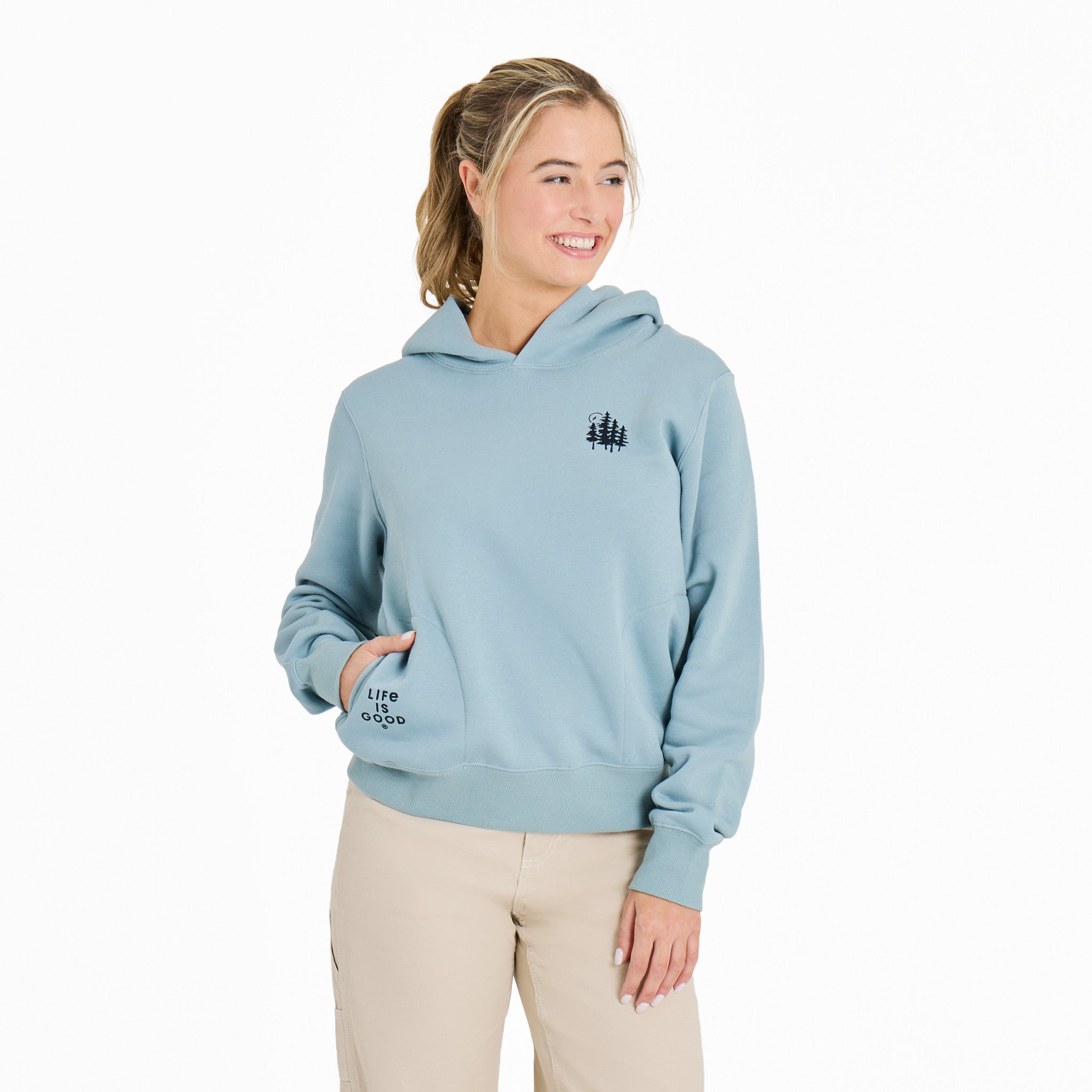 Women's Crafty Forest Good Vibes Fleece Hoodie | Shop Life is Good