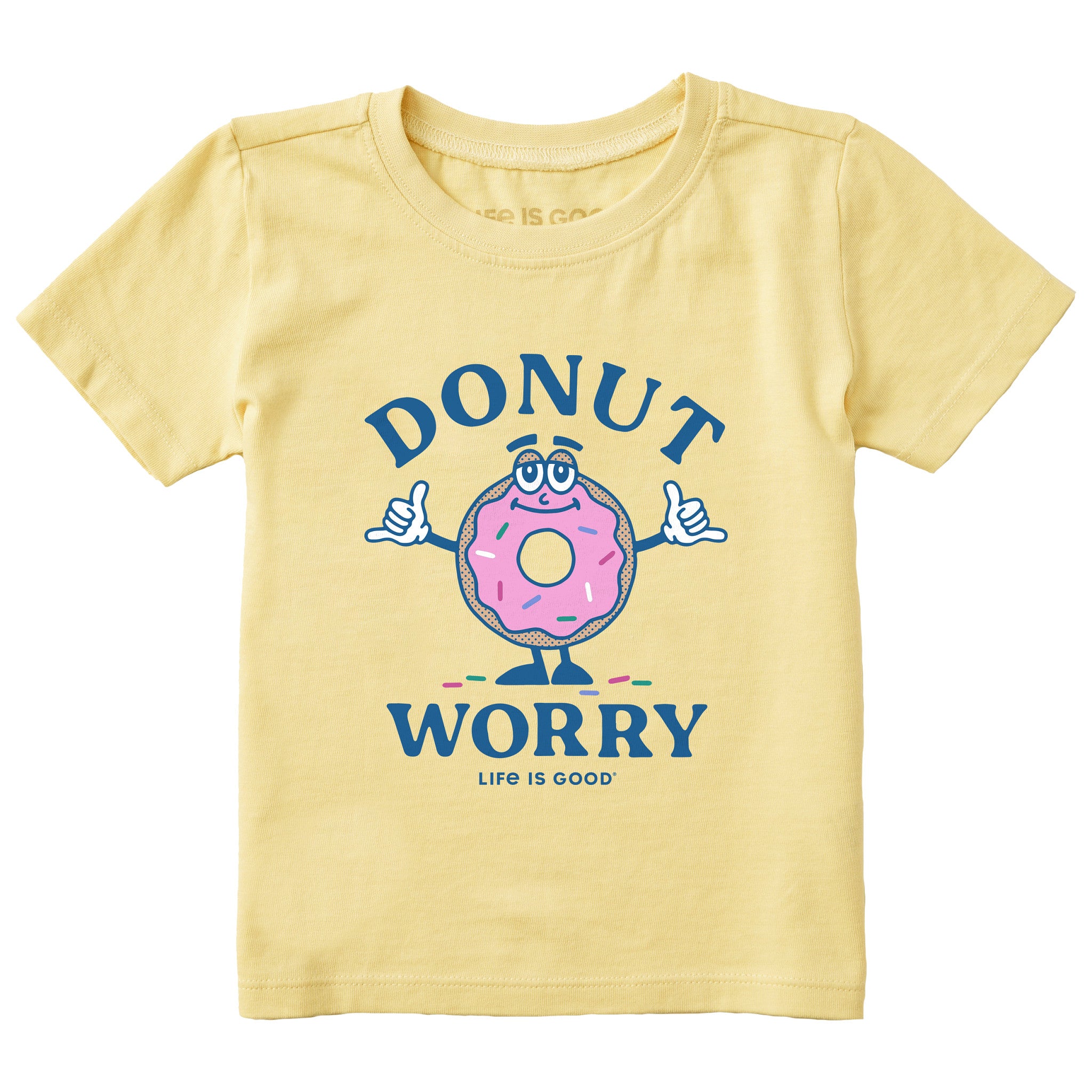 Toddler Donut Worry Short Sleeve Crusher Tee | Shop Life is Good