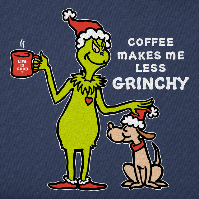 Product image for "Men's Less Grinchy Coffee Long Sleeve Crusher Tee" ||140244_2