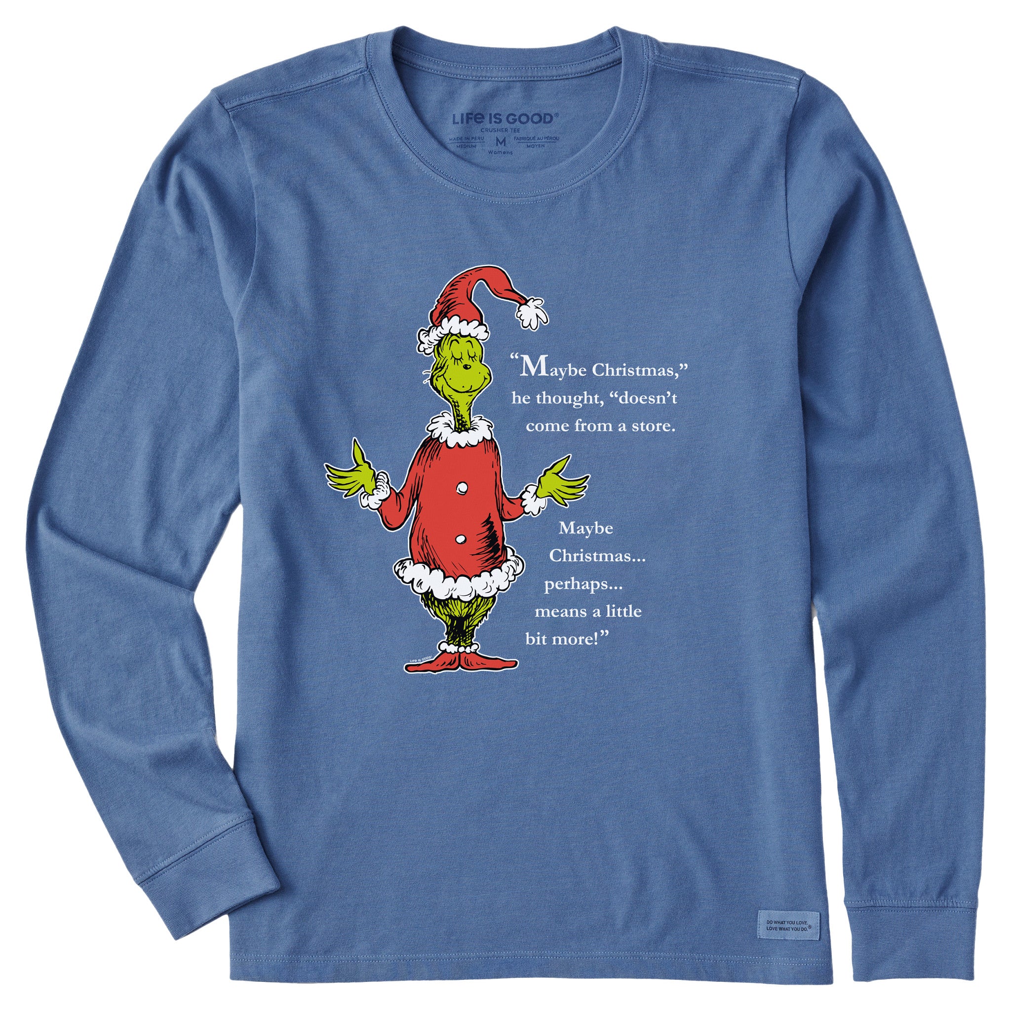 Women's Grinch Meaning of Christmas Long Sleeve Crusher Tee | Shop