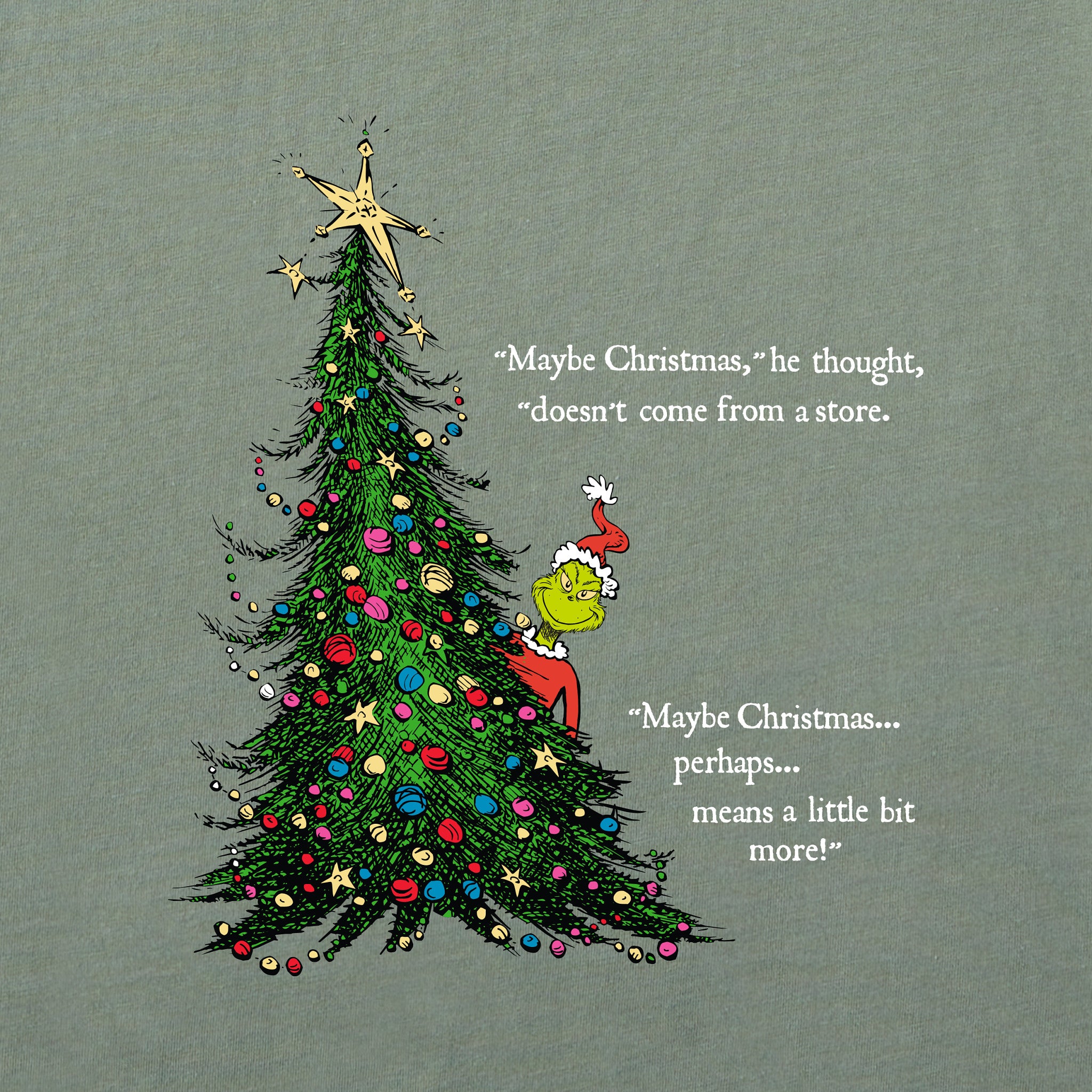 Women's Grinch Christmas Means More Long Sleeve Crusher Tee | Shop