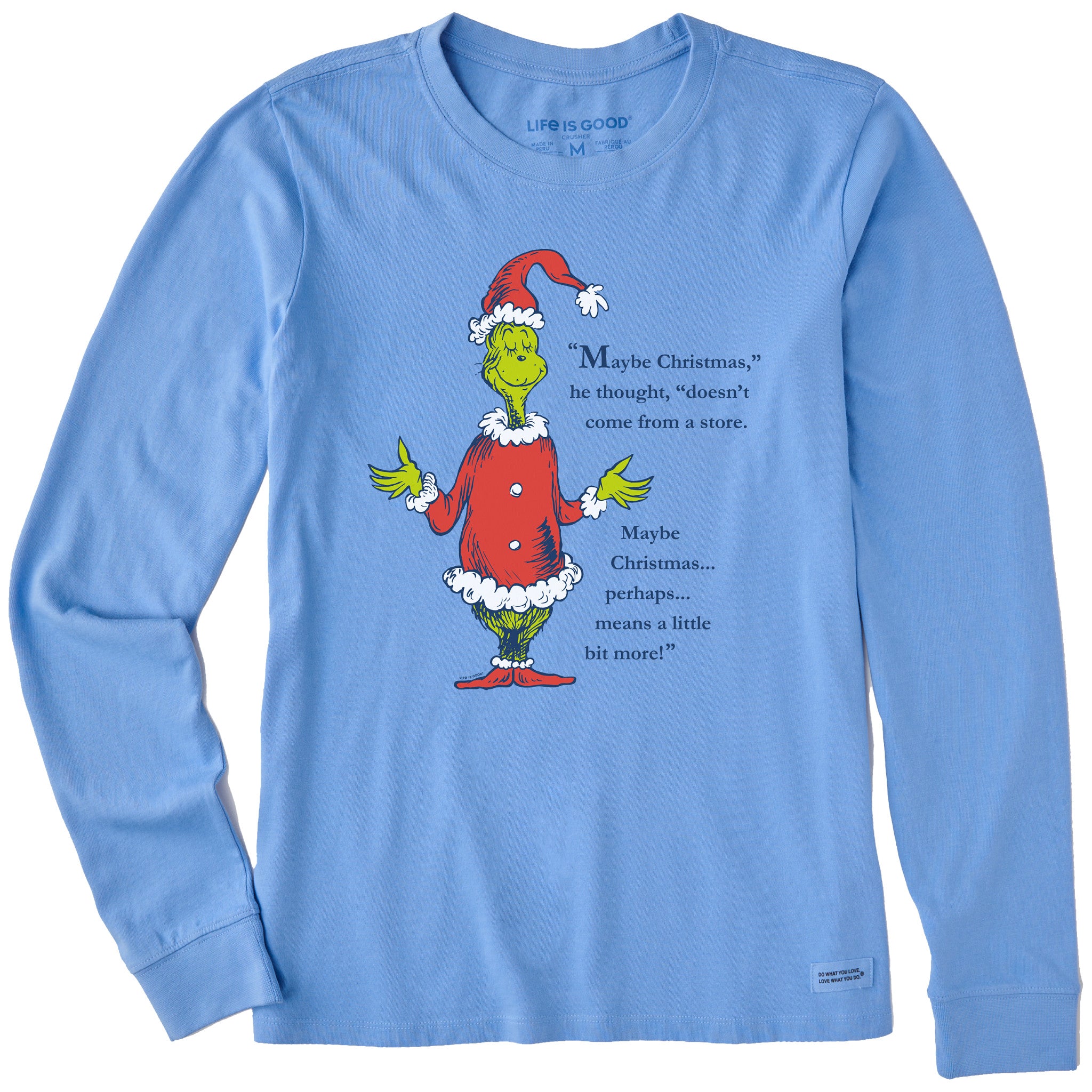 Women's Grinch Meaning of Christmas Long Sleeve Crusher Tee | Shop