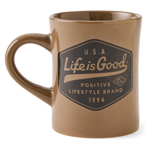 Positive Lifestyle Crest Diner Mug