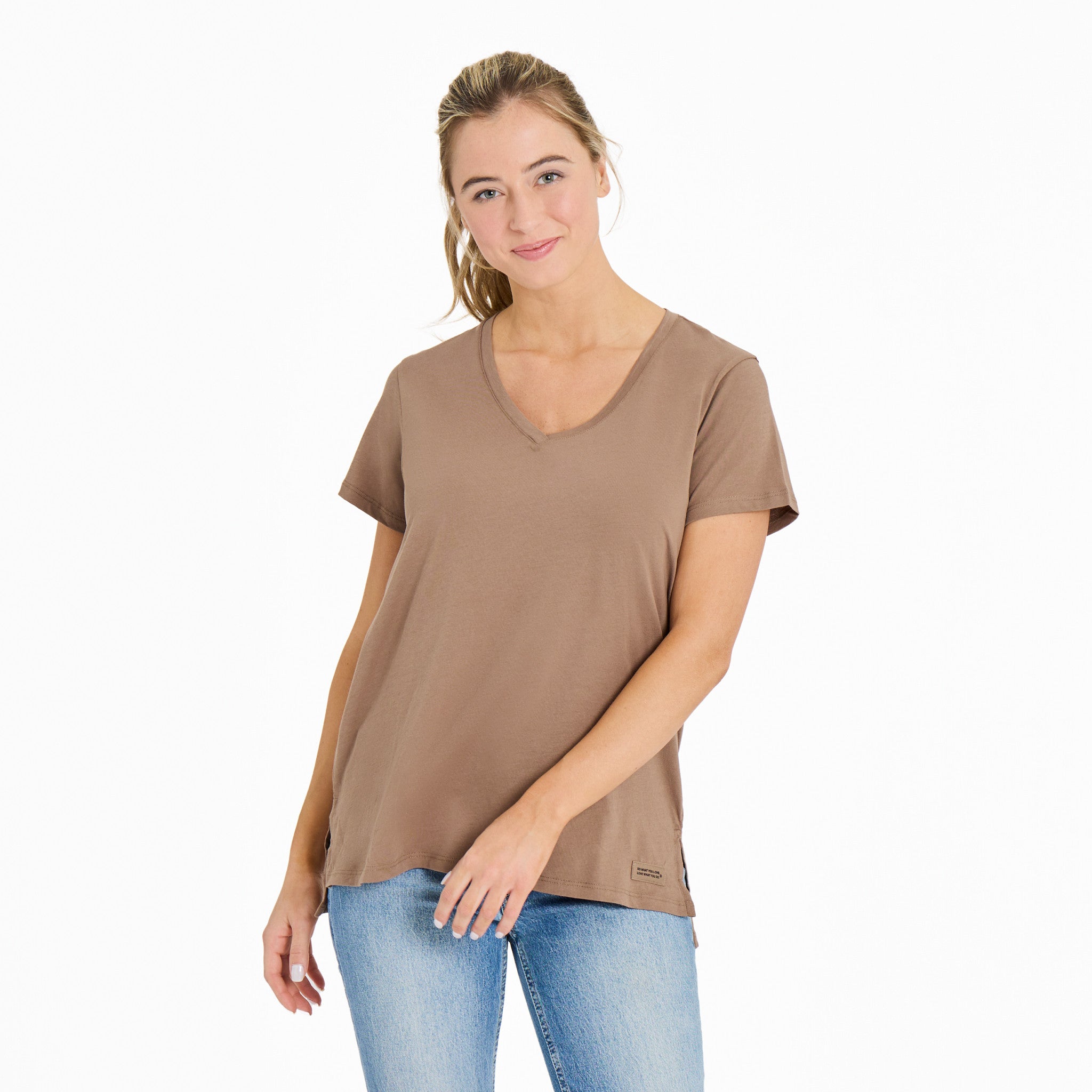 Women's Solid Crusher-LITE Vee Tunic | Shop Life is Good