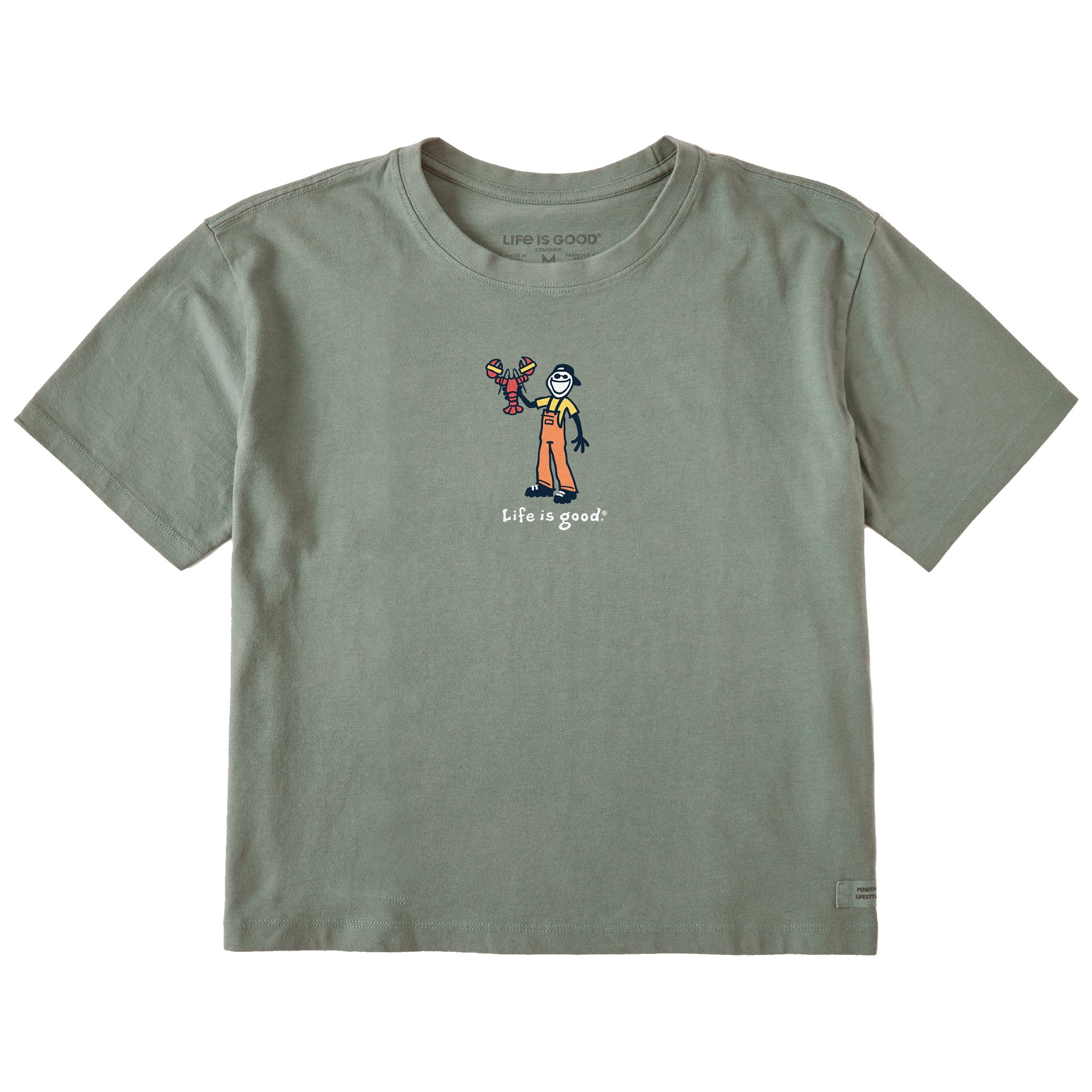Women's Jake Lobster Trapping Short Sleeve Crusher Boxy Tee | Shop