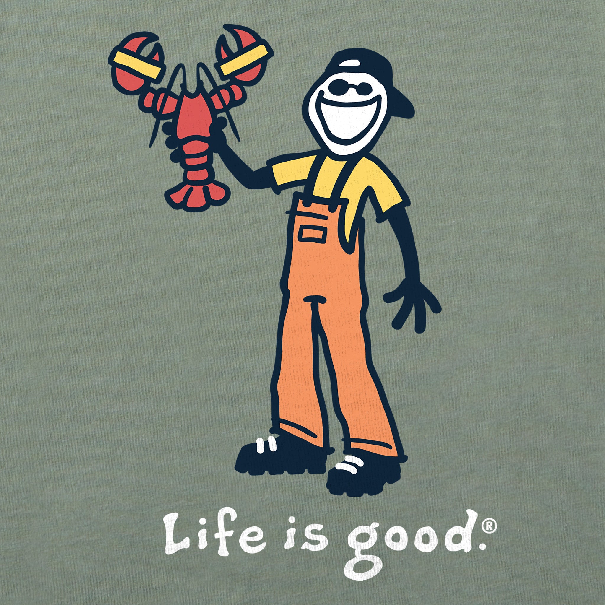 【希少】90'sLIQUEFIEDPERSPECTIVE ON LIFETシャツ Women's Jake Lobster Trapping Short Sleeve Crusher Boxy Tee | Shop