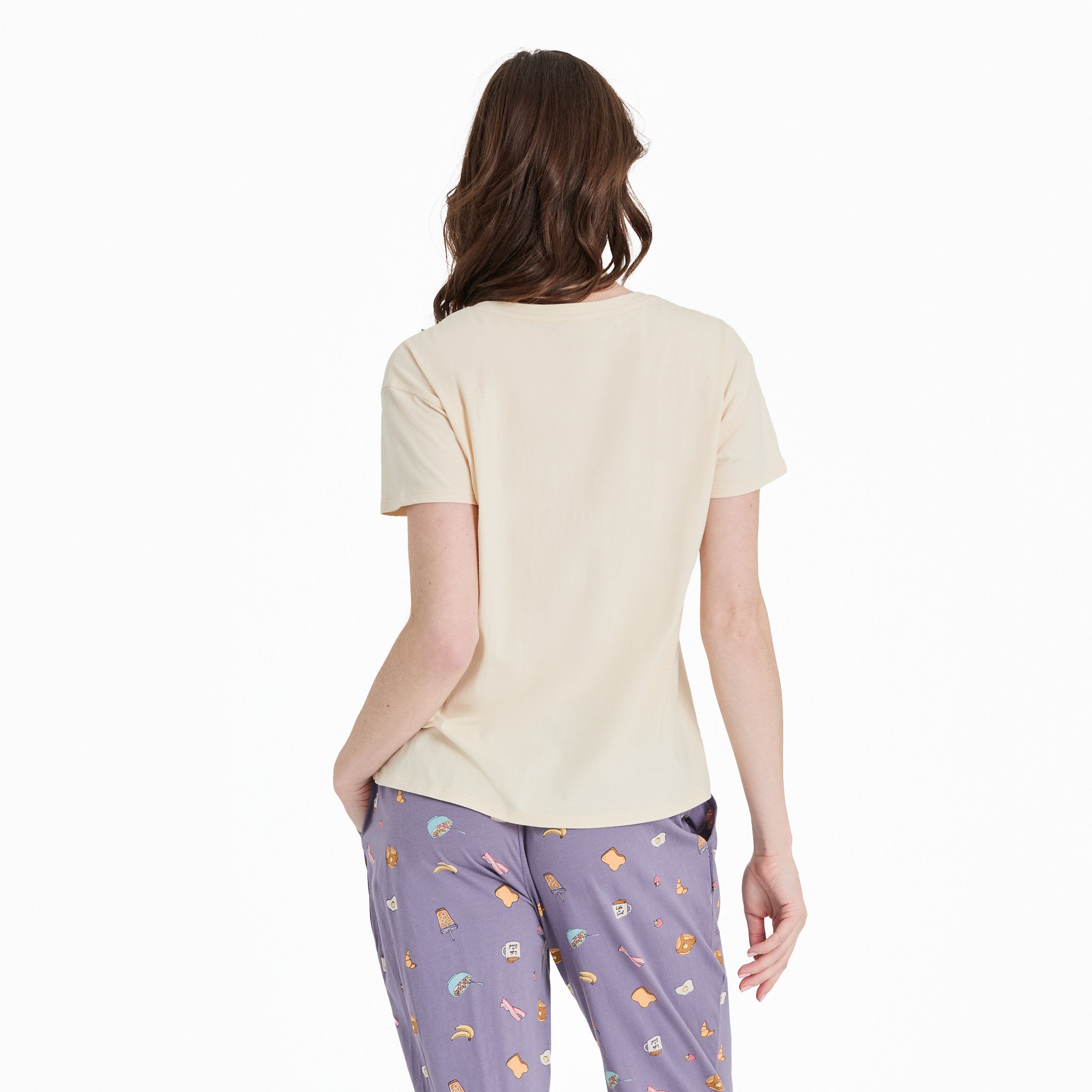 Women's Rise and Shine Coffee Snuggle Up Sleep Vee | Shop Life is Good