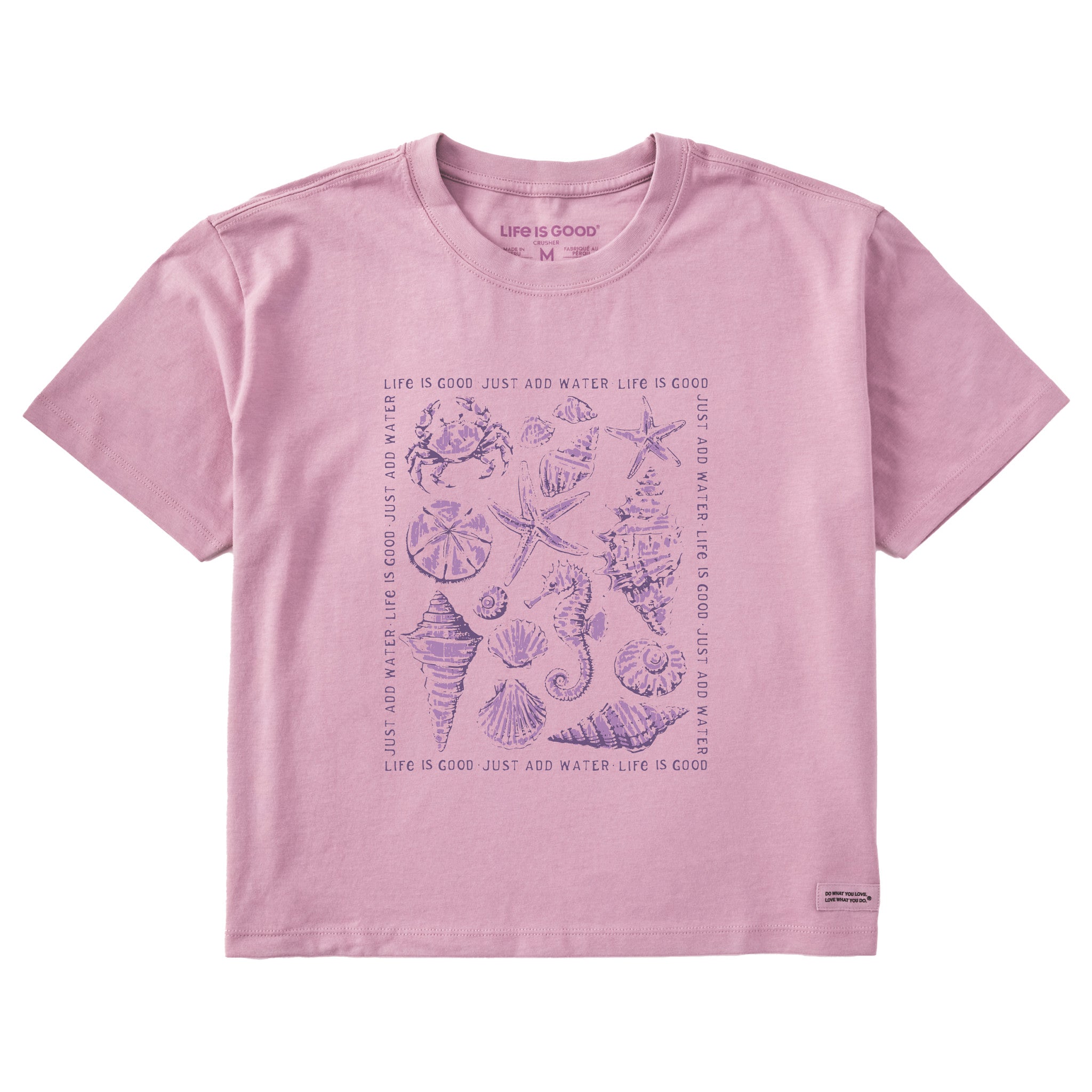 Women's Just Add Water Shells Short Sleeve Crusher Boxy Tee | Shop