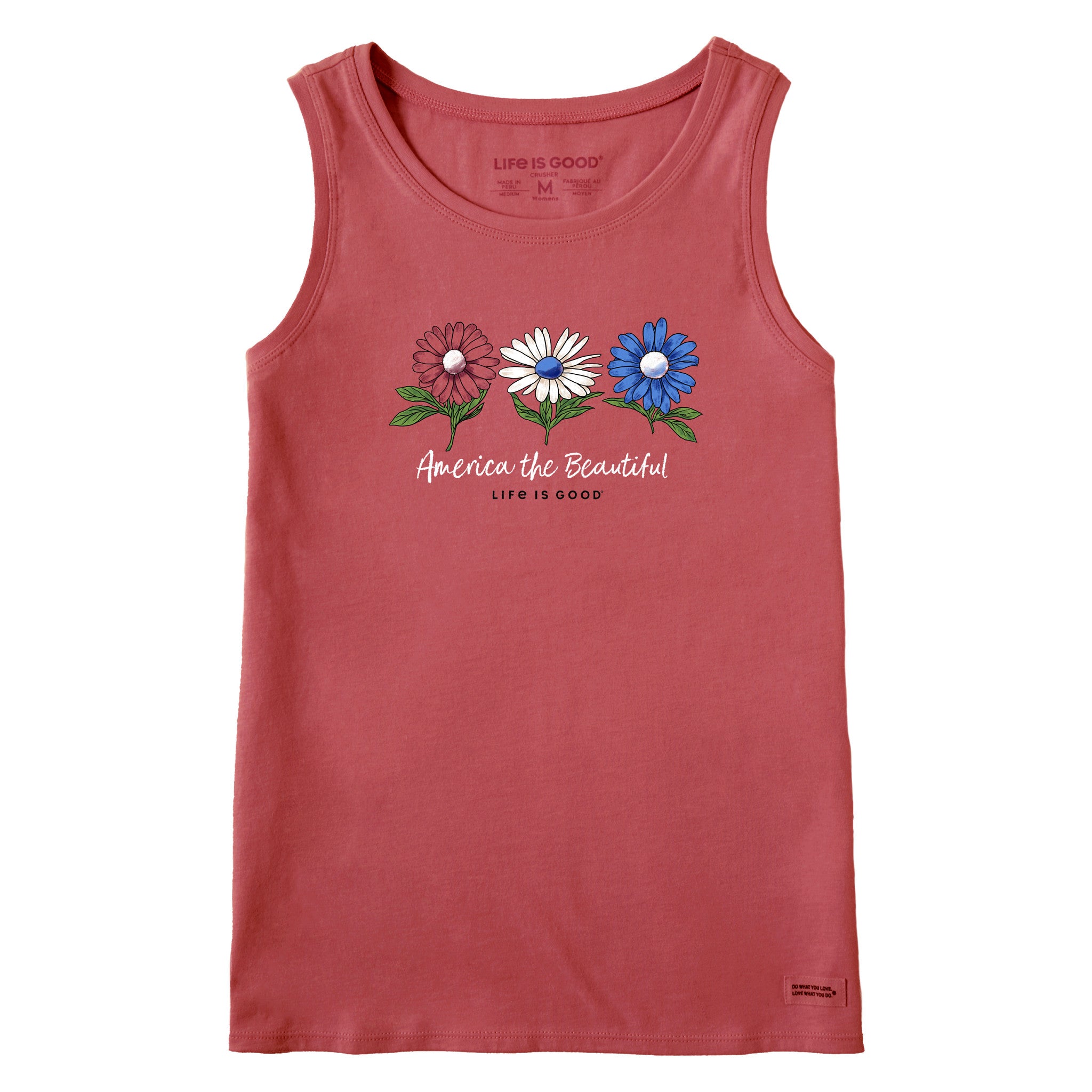 Women's America the Beautiful Daisies Crusher Tank | Shop Life is Good