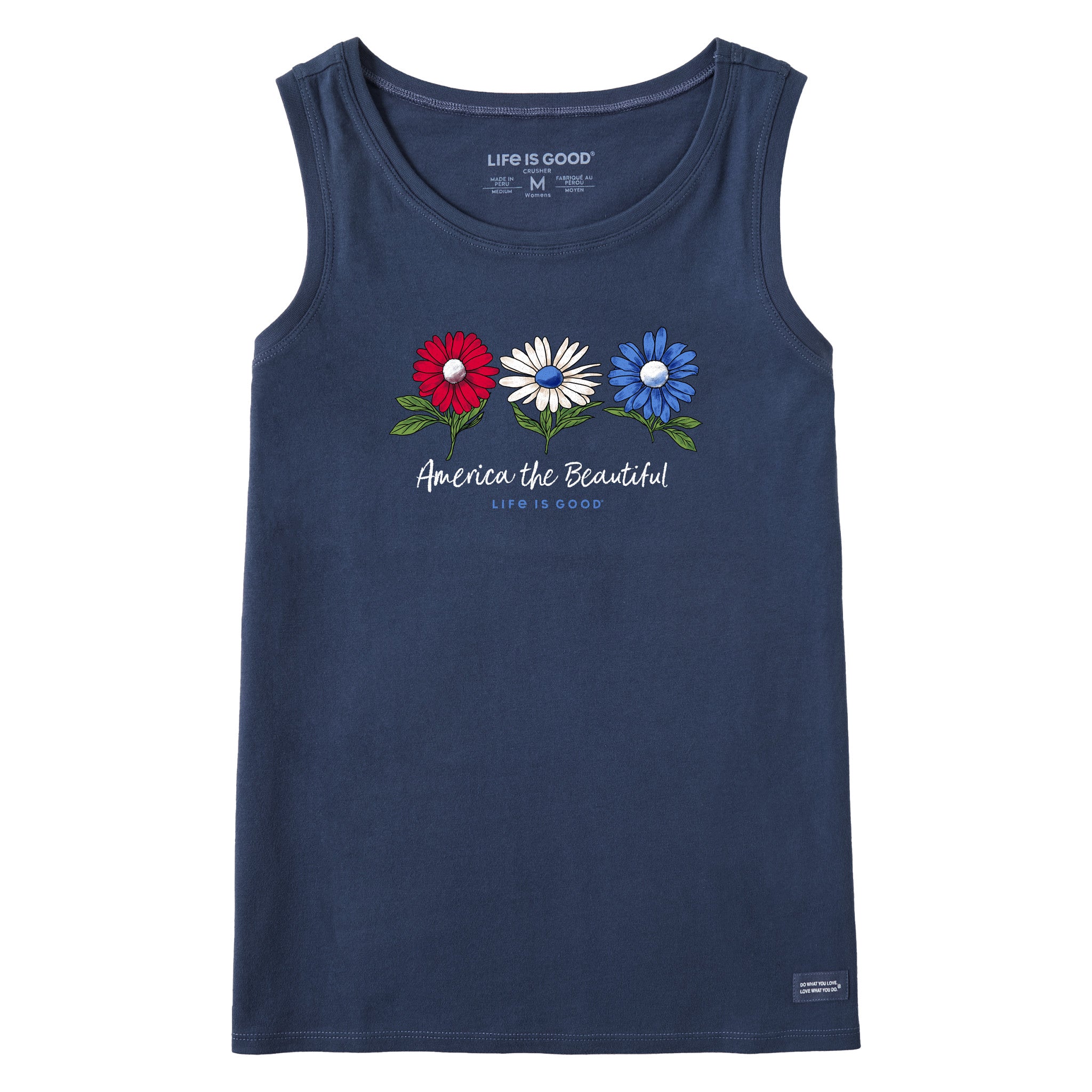 Women's America the Beautiful Daisies Crusher Tank | Shop Life is Good