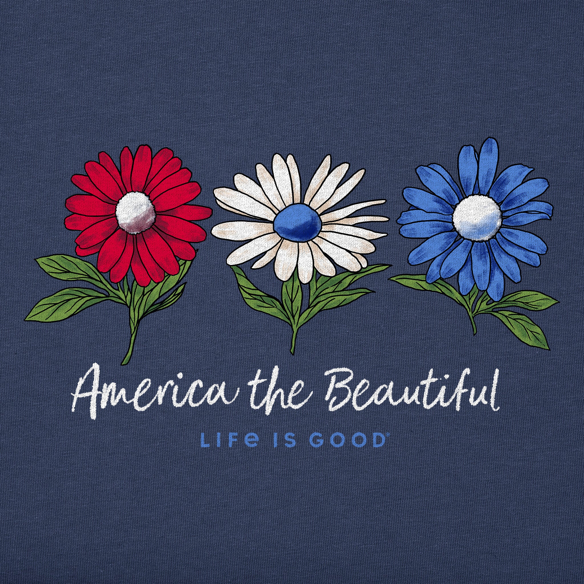 Women's America the Beautiful Daisies Crusher Tank | Shop Life is Good