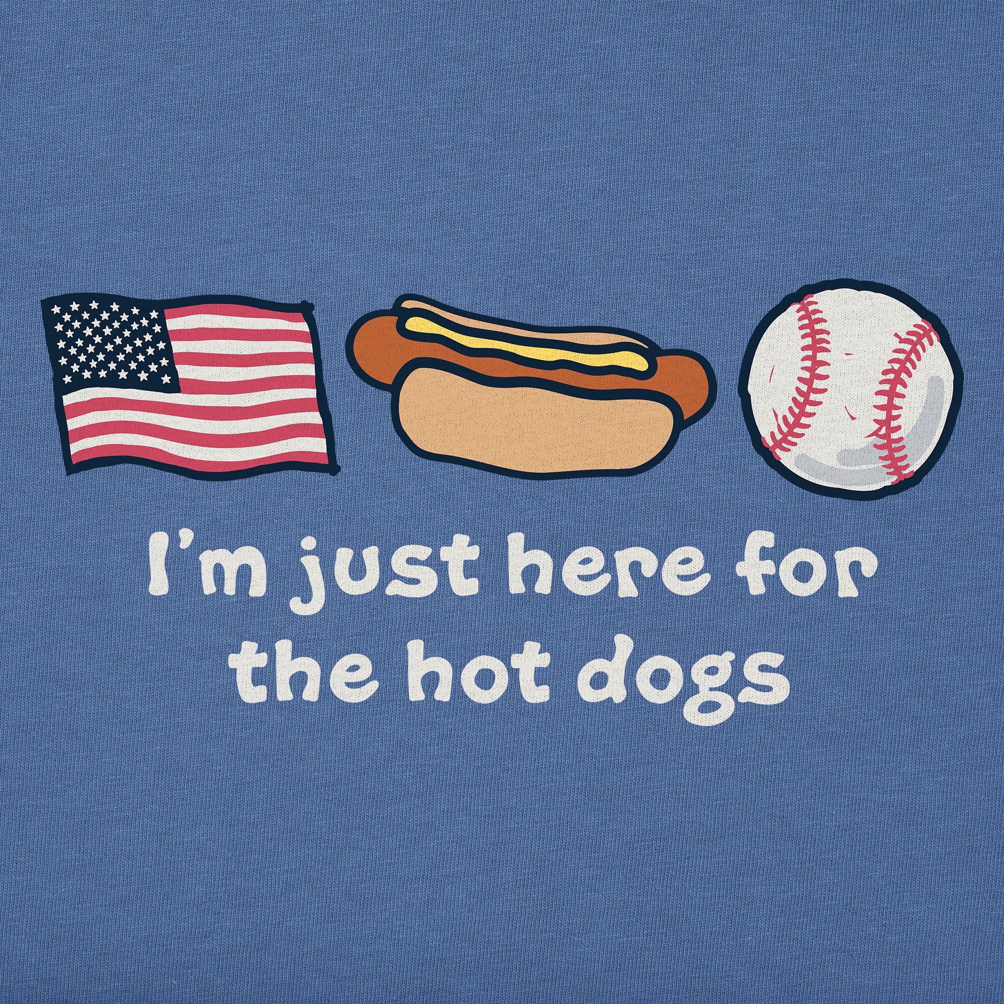 Men's Just Here for the Hot Dogs Short Sleeve Tee | Shop Life is Good