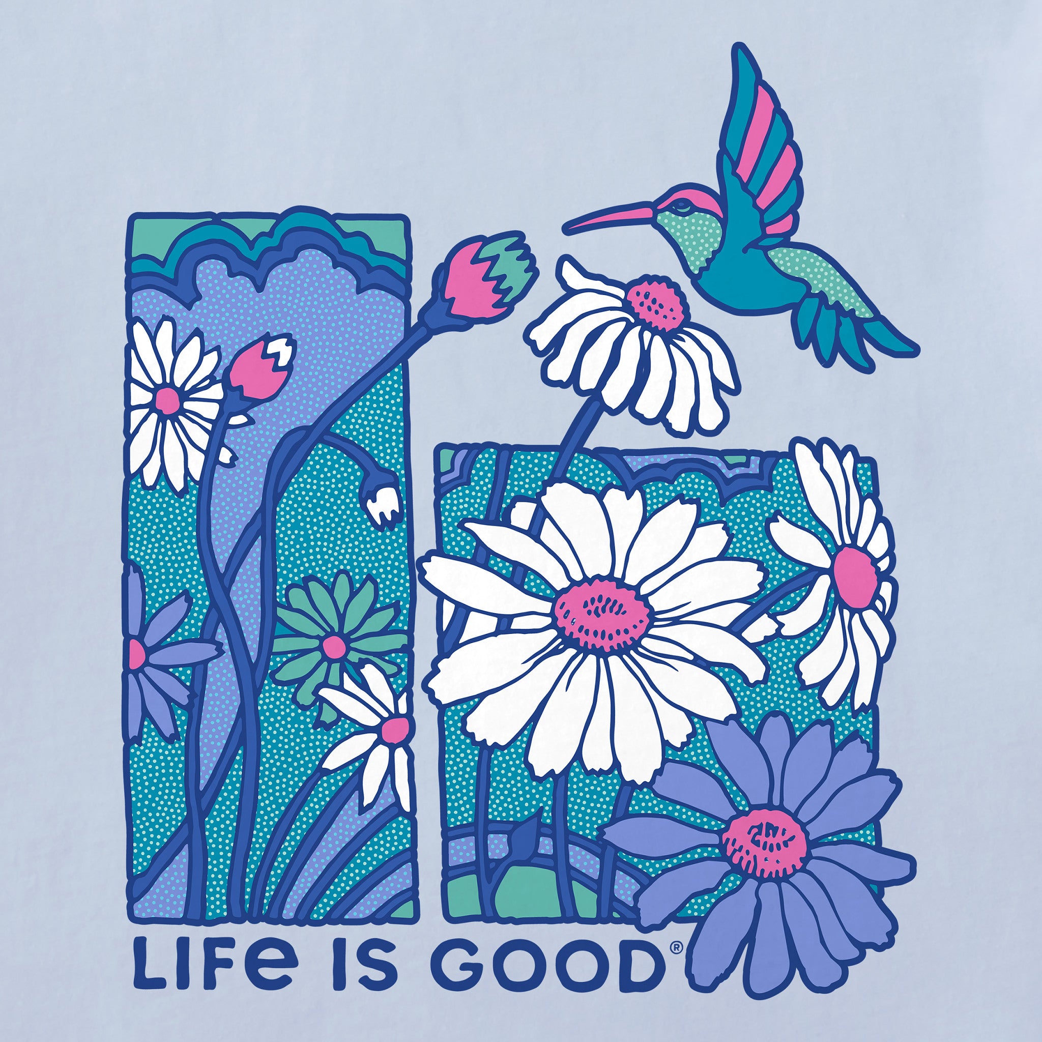 Women's Life is Good Hummingbird Short Sleeve Crusher Tee | Shop