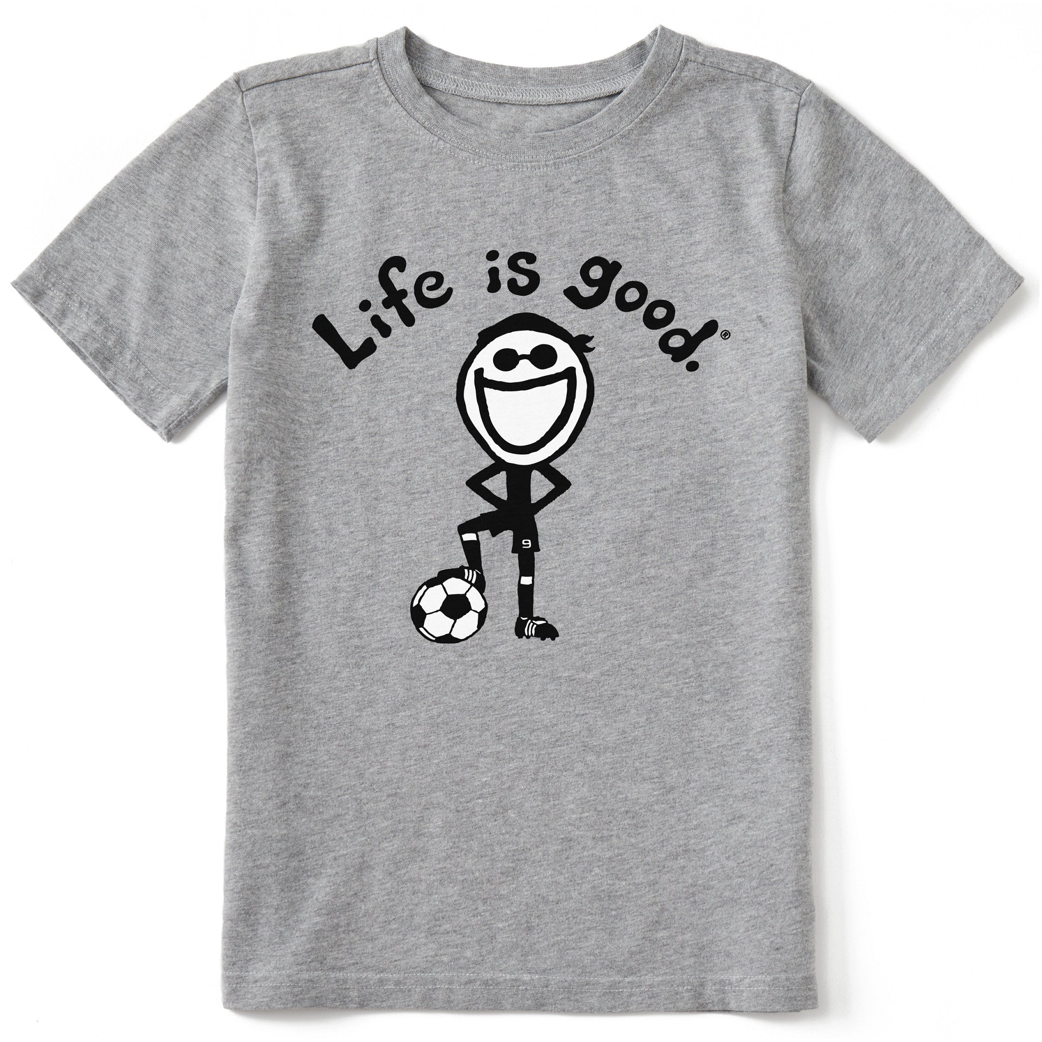 Kids Original Jake Soccer Short Sleeve Crusher Tee | Shop Life is Good