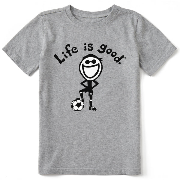 Kids Original Jake Soccer Short Sleeve Crusher Tee | Shop Life is Good