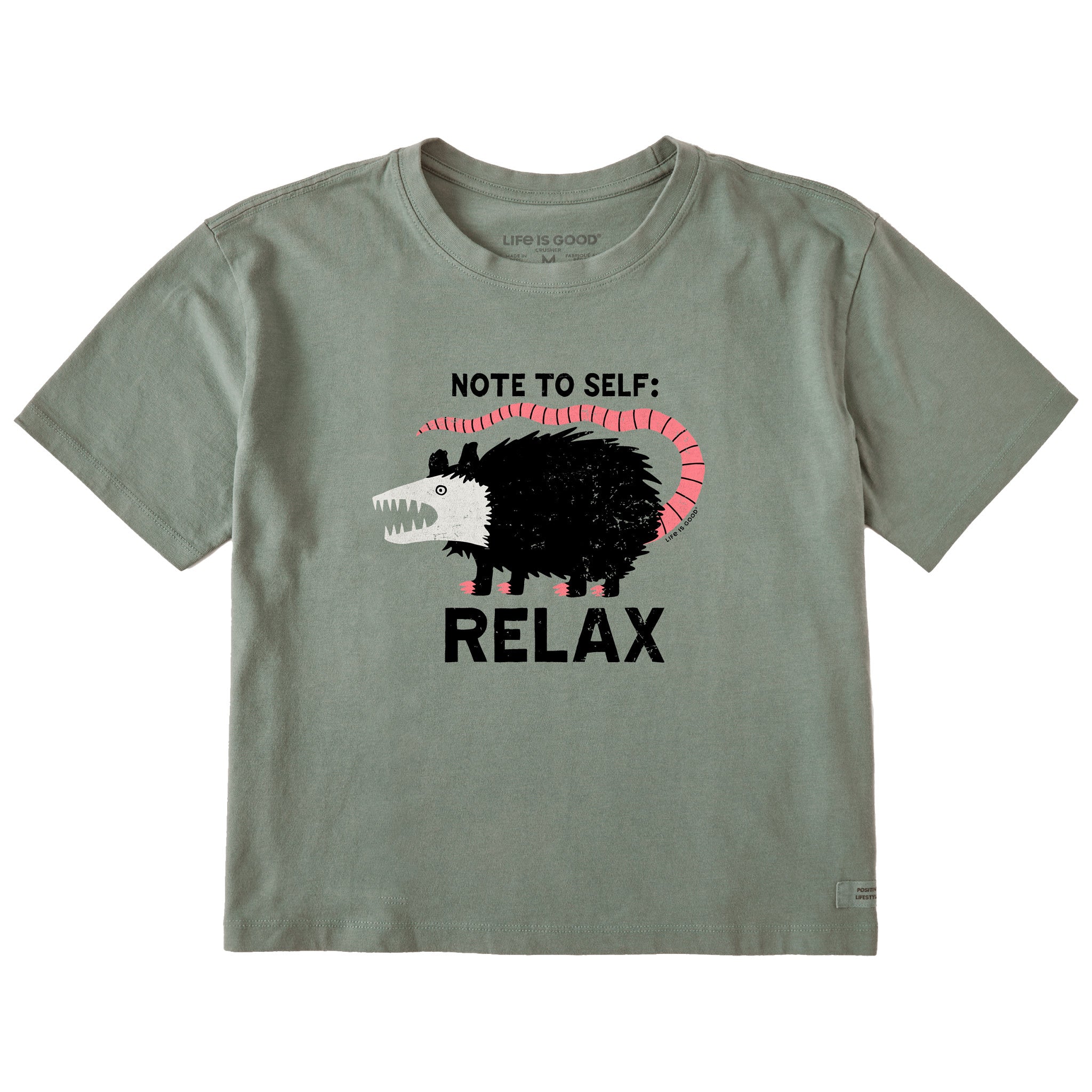 Women's Note to Self: Relax Short Sleeve Crusher Boxy Tee | Shop