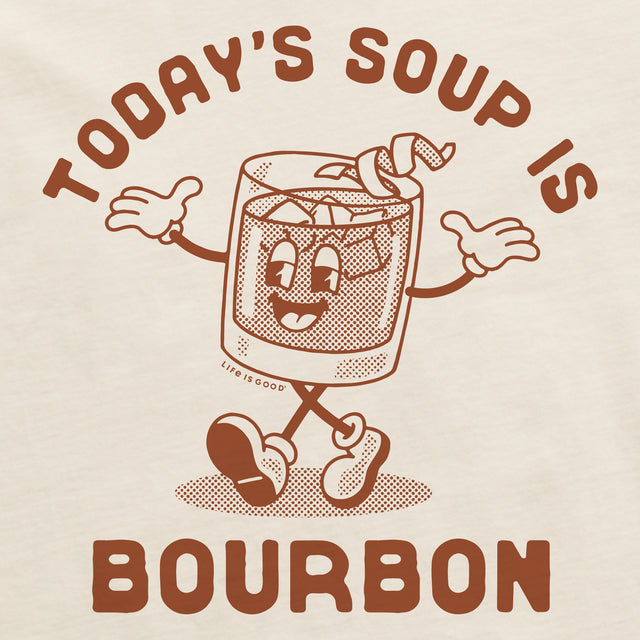 Product image for "Men's Today's Soup is Bourbon Short Sleeve Crusher Tee" ||146656_2